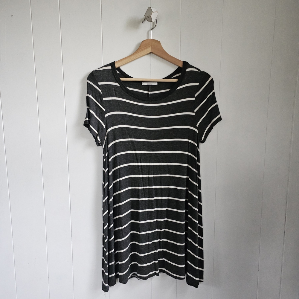 ☆ ACEMI Striped T-shirt Dress
